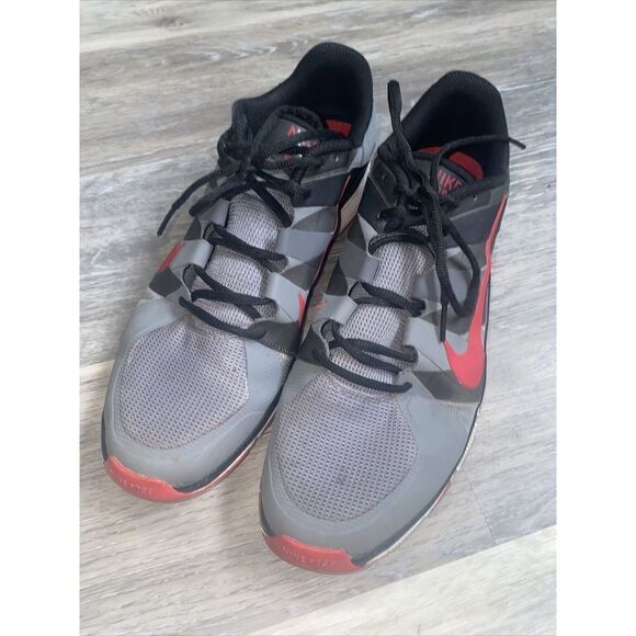 Nike Running Shoes  Free Trainer Black Red Gray Sneakers Men\'s Size 12.5 main image 4